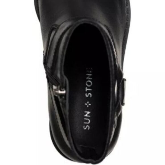 SUN & STONE Pheobie Leather Booties Sz 10 NIB - Picture 4 of 14